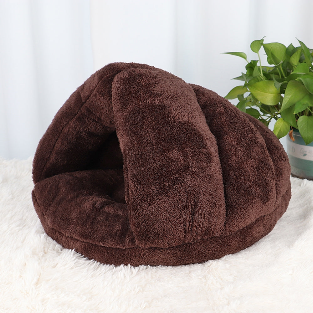 Polar-Fleece Pet Cave Bed — main product photo