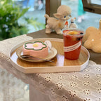 Modern Circle Dining Tray — product detail view