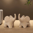 Eclectic Elephant Resin Figurines — product detail view