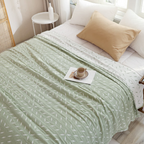 Ultimate Comfort Leaf Gauze Blanket — product in use