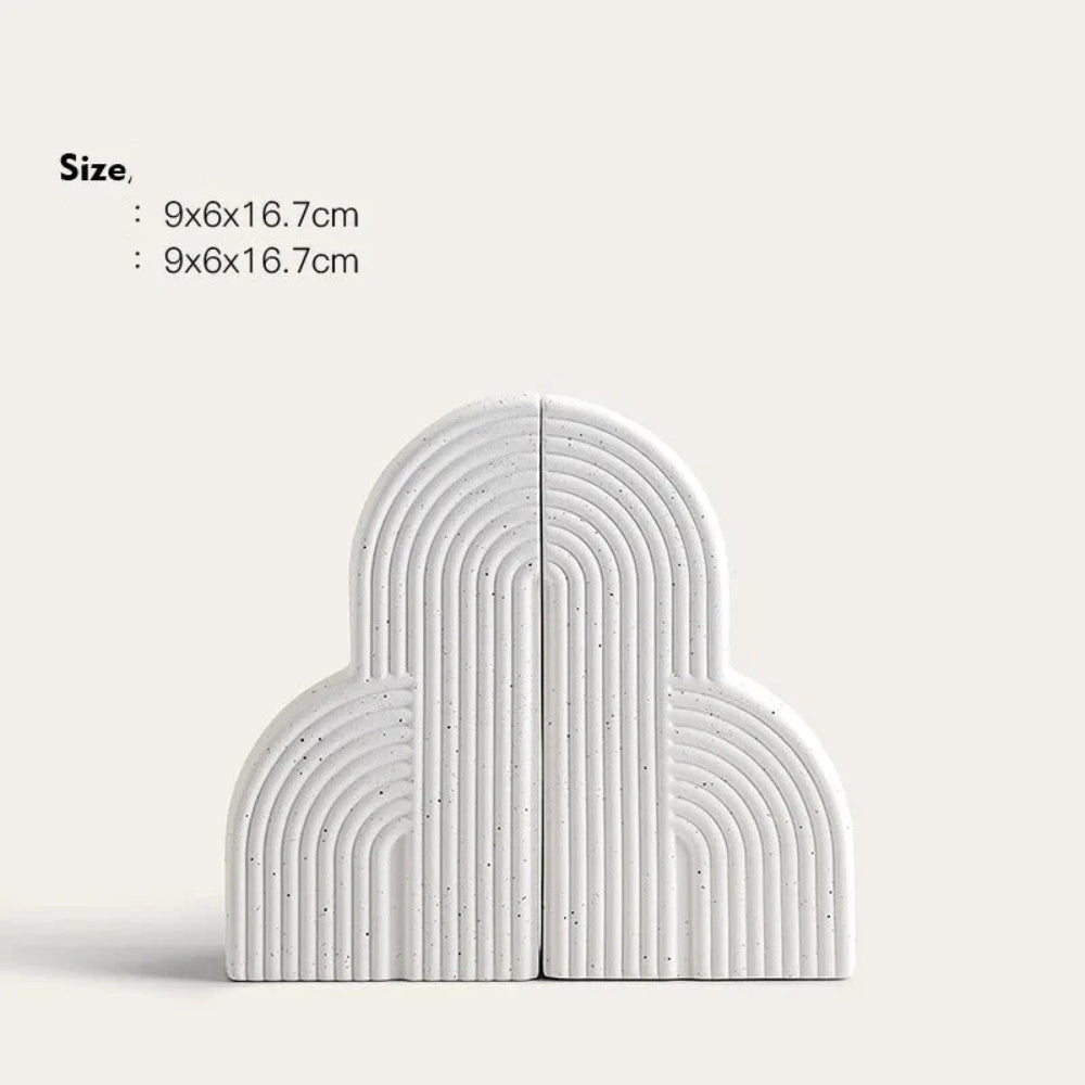 Persephone Cloud-Shaped Ceramic Bookends — product close-up