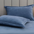 Fleece Comfort Pillow Covers — product in use