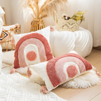 Tufted Embroidered Boho Cushion Cover — main product photo