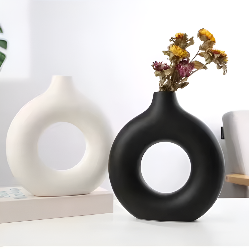 Hollow Grace Ceramic Vase — main product photo