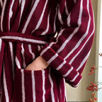 Allure Stripe Unisex Bathrobe — additional view