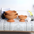 Natural Rattan Handwoven Fruit Basket — product detail view