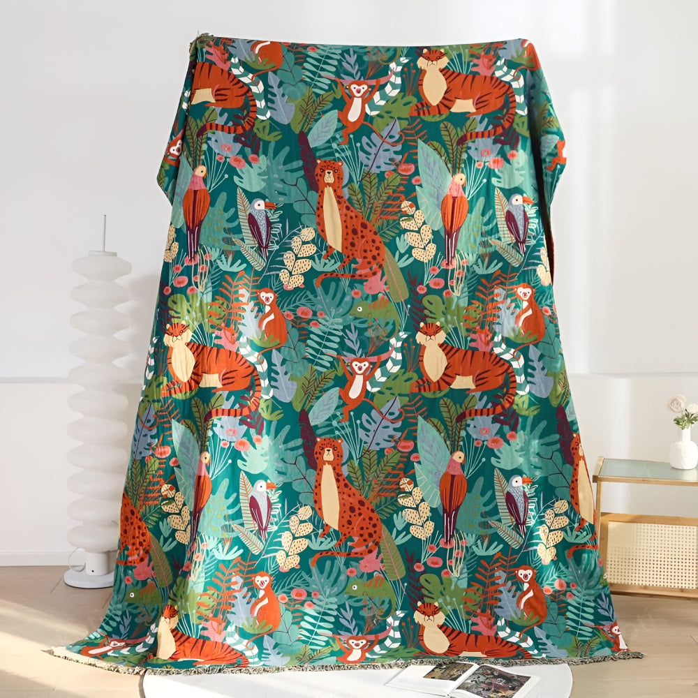 Jungle Adventure Kids Blanket — product detail view