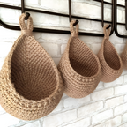 Handcrafted Boho Hanging Basket — product in use