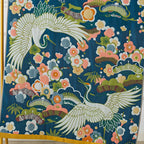 Lush Flower Cranes Bath Towel — product in use