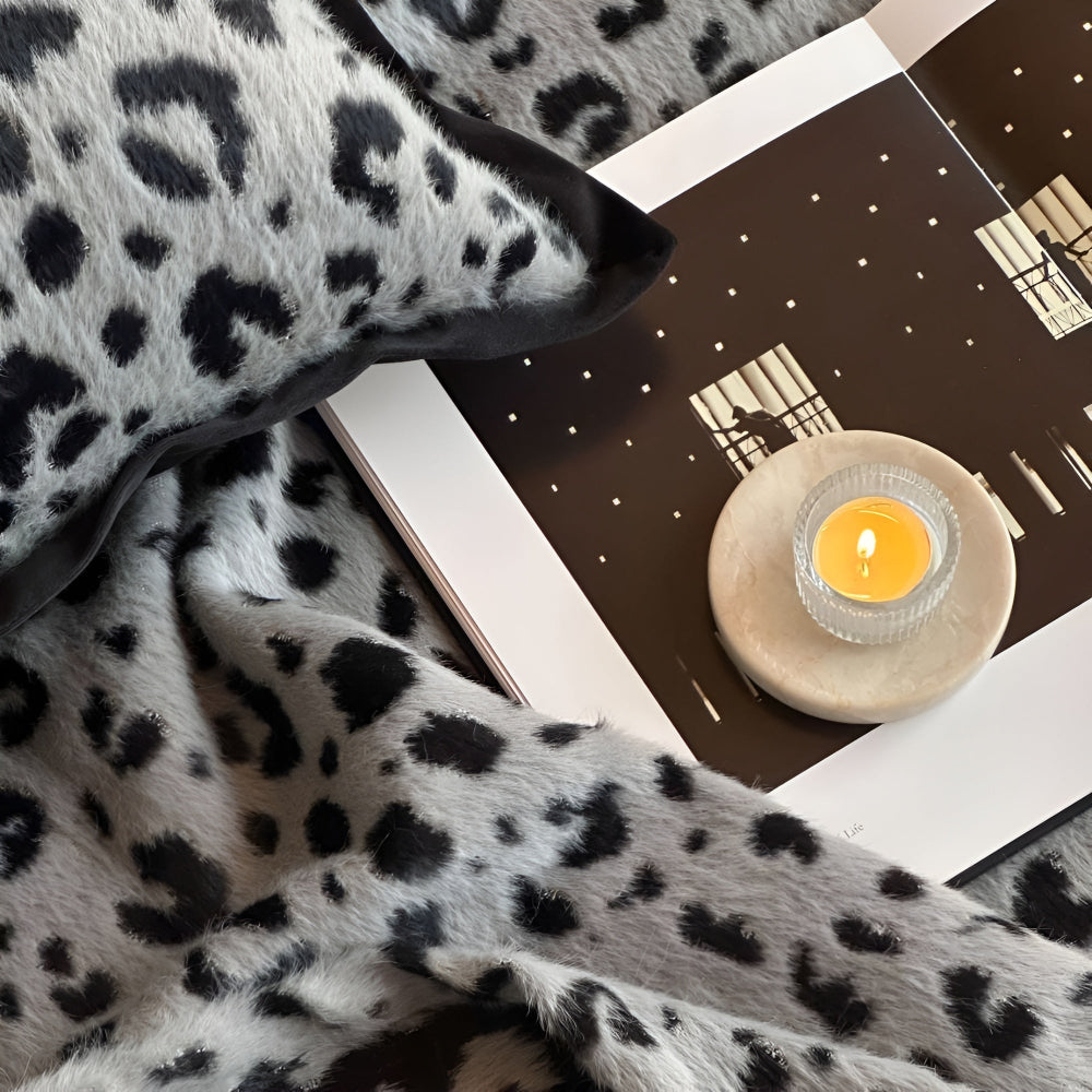 Lush Leopard Mink Fleece Blanket — alternate angle view