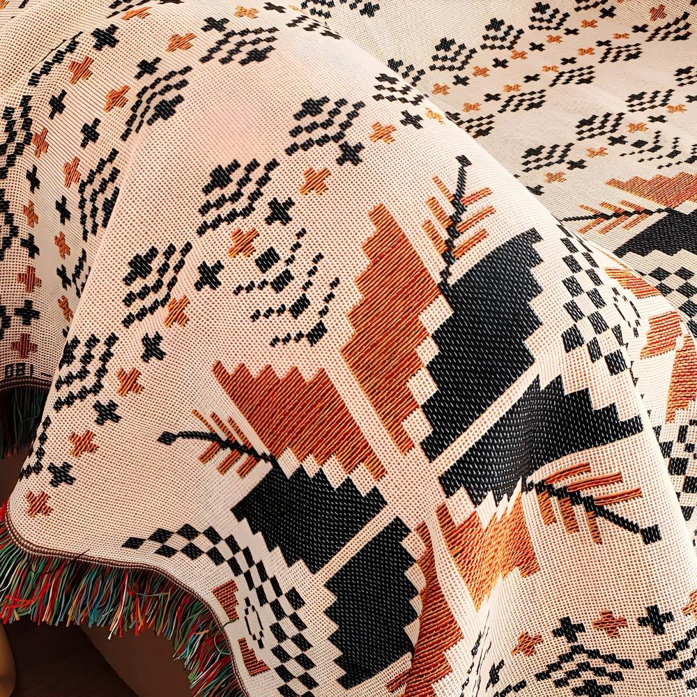 Moroccan Boho Pattern Picnic Mat — product feature detail
