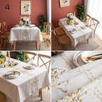 Sorella Luxe Embroidered Tablecloth — lifestyle shot