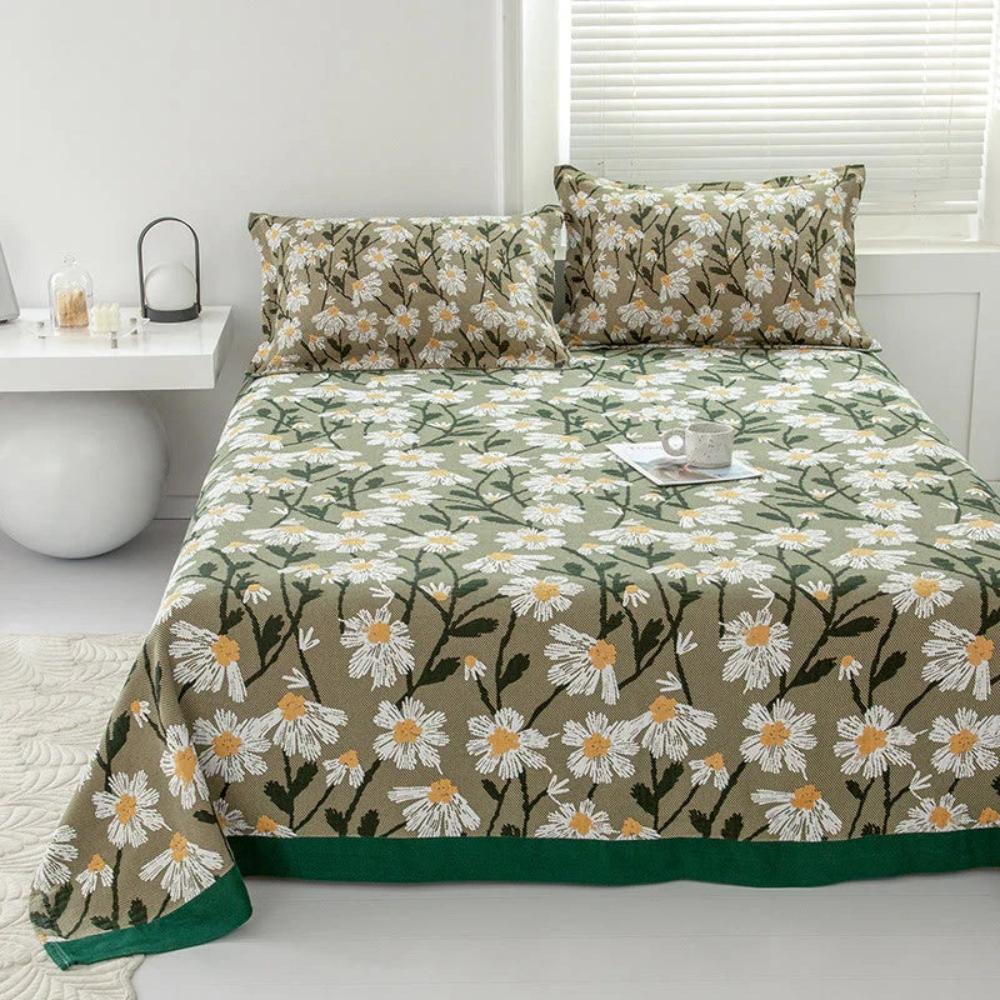 Ultra Daisy Fields Pillowcases — product in use