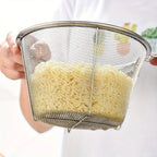 Strain Well All-Purpose Mesh Colander — product in use