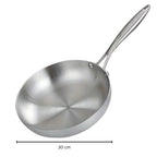 Stainless Steel Frying Pan — alternate angle view