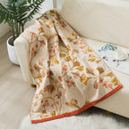 Ginkgo Leaf Cotton Gauze Towel — product detail view