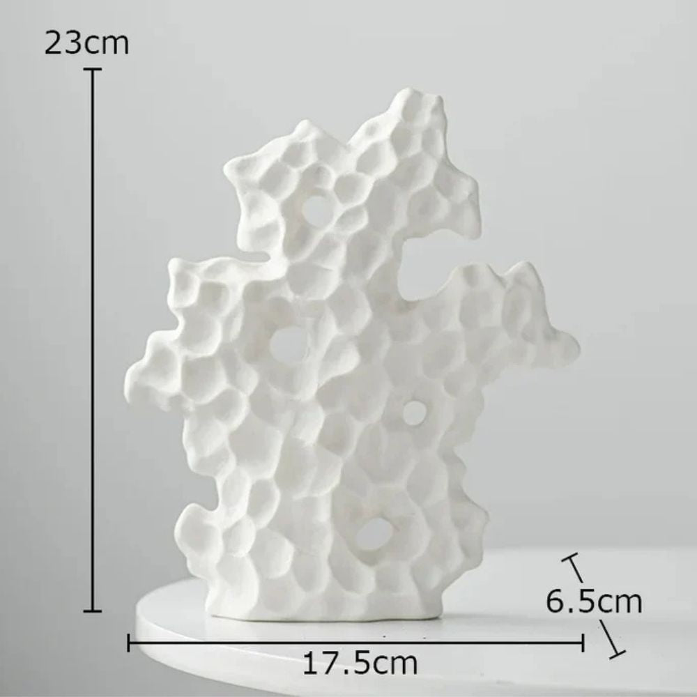 Ceramic Coral Sculpture — product feature detail