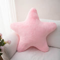 Cuddly Pastel Fluffy Star Cushion — alternate angle view