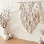 Fringed Geometric Wall Hanging Macrame — lifestyle shot