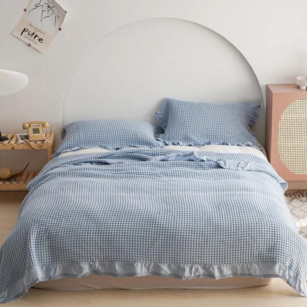 Olivia Waffle Throw Blanket — additional view