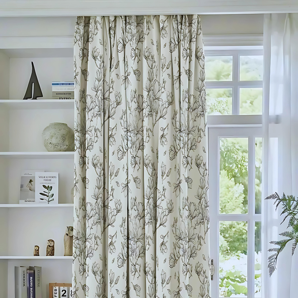 Fresh Floral Sunshade Curtains — main product photo