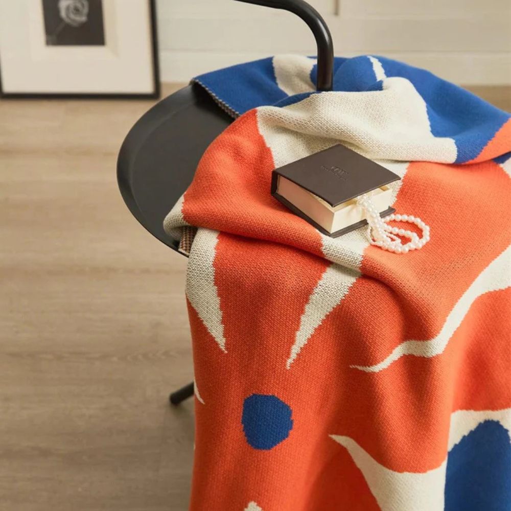 Tropical Breeze Knit Blanket — product close-up