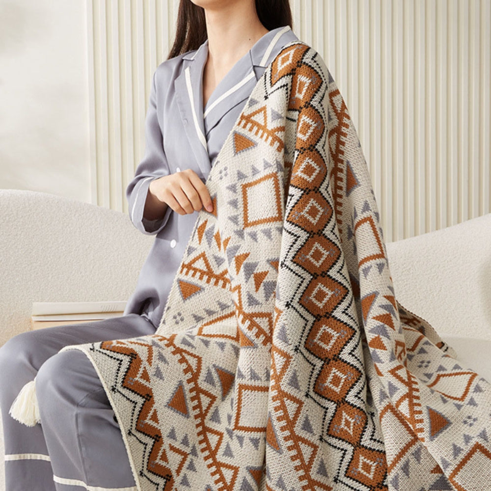 Wanderlust Boho Chic Blanket — alternate angle view