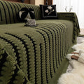 Heritage Plush Tufted Sofa Cover — product feature detail