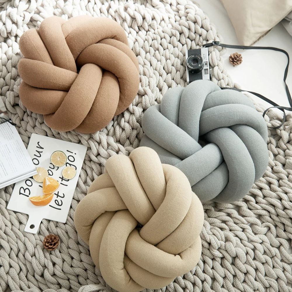 Puffy Pretzel Cushion — product detail view