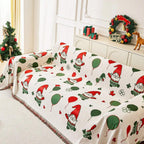 Jolly Gnome Christmas Sofa Cover — product close-up