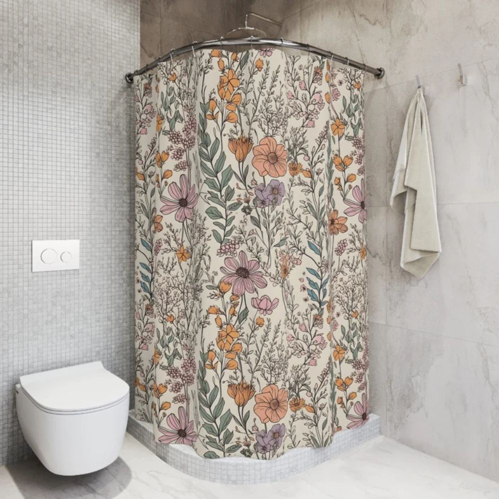 Flourish Bloom Shower Curtain — main product photo