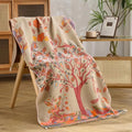 Vibrant Tree Cotton Tassel Towel — main product photo