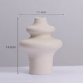 Nordic Beige Ceramic Flower Vase — additional view