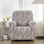 Floral Recliner Sofa Cover — product detail view
