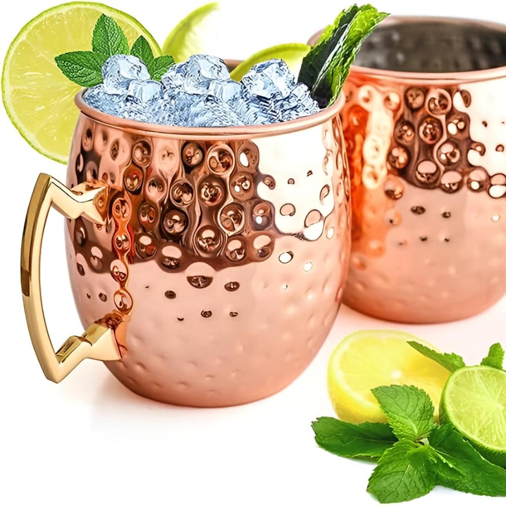 Hammered Copper Mug — product in use