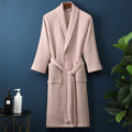 Waffle V-neck Bathrobe — size and scale reference