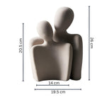 Romantic Couple Ceramic Sculpture — product in use