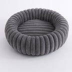 Purrfectly Plush Round Pet Bed — lifestyle shot