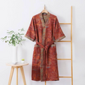 Gentle Breeze Cotton Gauze Robe — product close-up