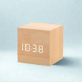 Modern Cube LED Alarm Clock — alternate angle view