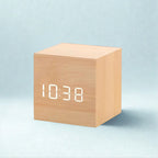 Modern Cube LED Alarm Clock — alternate angle view