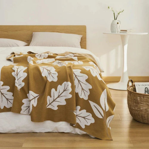 Amber Grove Knit Blanket — product detail view