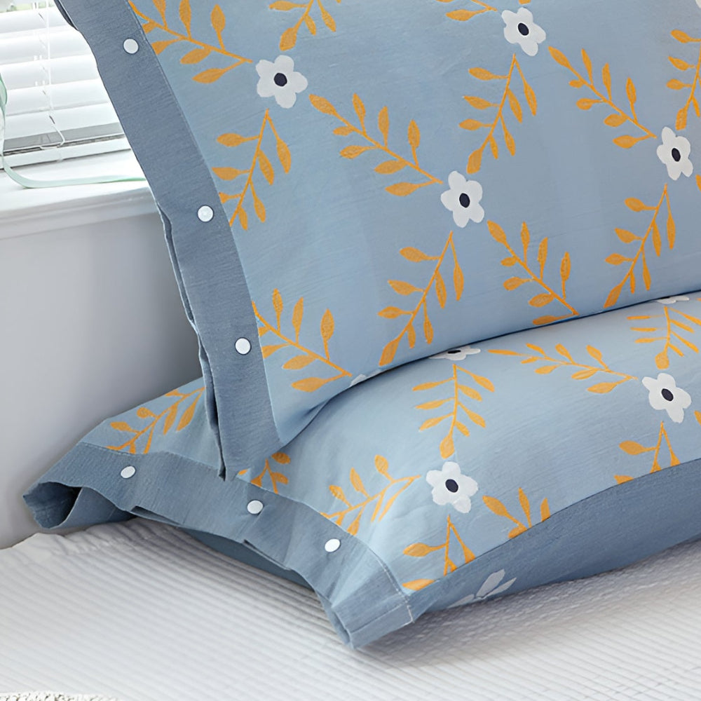 Pure Cotton Buttoned Pillowcase — product in use