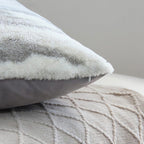 Marble Inspired Plush Cushion Cover — lifestyle shot