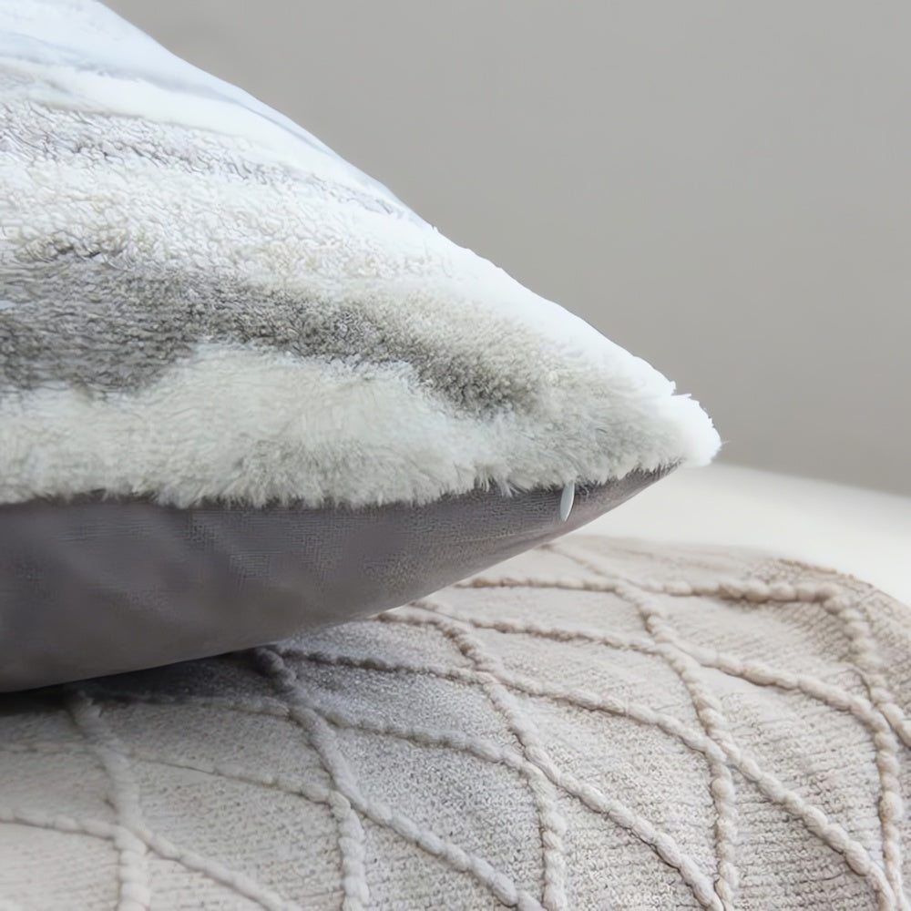 Marble Inspired Plush Cushion Cover — lifestyle shot