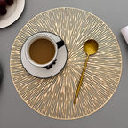 Firework Metallic Table Mat — product detail view