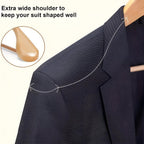 Suit & Style 360 Wooden Hanger — lifestyle shot