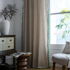 Cottage Petals Tassel Curtain — product close-up
