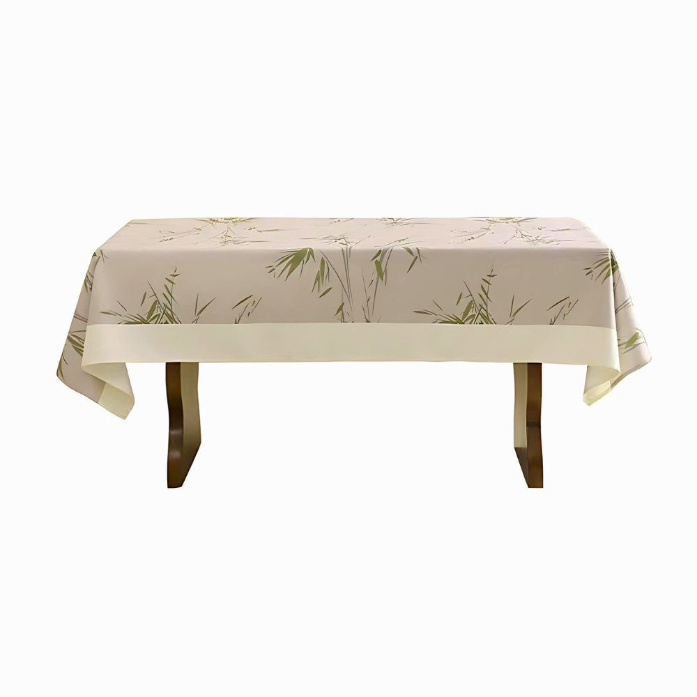 Elegant Pastoral Bamboo Zen Tablecloth — additional view
