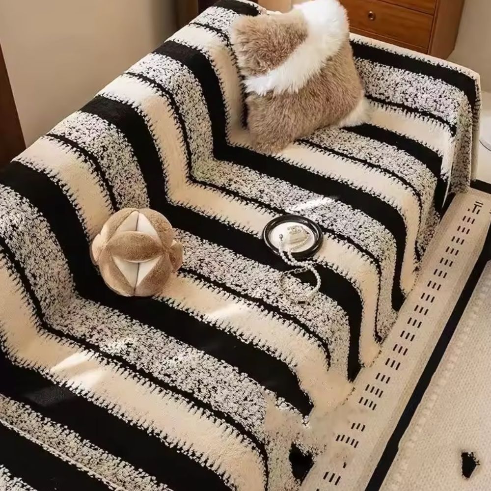 Striped Haven Sofa Cover — additional view